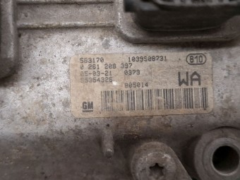 CALCULATOR MOTOR (ECU) OPEL AGILA OEM: 55354326.