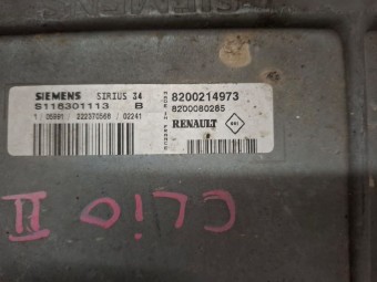 CALCULATOR MOTOR (ECU) RENAULT CLIO II OEM: 8200080285.