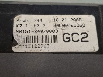 PANOU COMANDA CLIMATRONIC OPEL ASTRA H OEM: 13122963.