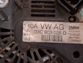ALTERNATOR SKODA OCTAVIA II OEM: 03C903025D.