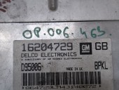 CALCULATOR MOTOR (ECU) OPEL ASTRA OEM: 16204729.