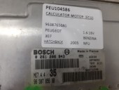 CALCULATOR MOTOR (ECU) PEUGEOT 307 OEM: 9638765680.