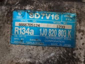 COMPRESOR AC VOLKSWAGEN GOLF IV OEM: 1J0820803K.