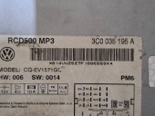 RADIO CD VOLKSWAGEN PASSAT B6 OEM: 3C0035195A.